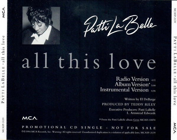 Patti LaBelle: All This Love Promo