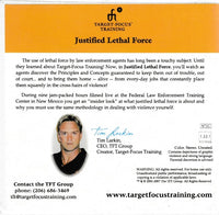 Target-Focus Training: Justified Lethal Force 3-Disc Set