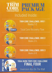 Yoga Burn: Trim Core Challenge Premium Package 4-Disc Set