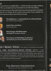 Conversations With Rabbi Berel Wein 4-Disc Set