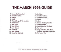 Warner March 1996 Guide Promo w/ Artwork