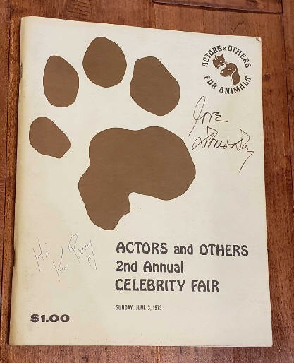 Actors And Others For Animals: 2nd Annual Celebrity Fair Autographed