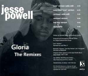 Jesse Powell: Gloria: The Remixes Promo