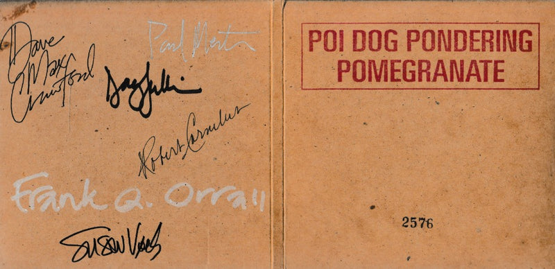 Poi Dog Pondering: Pomegranate Numbered w/ Autographed Artwork