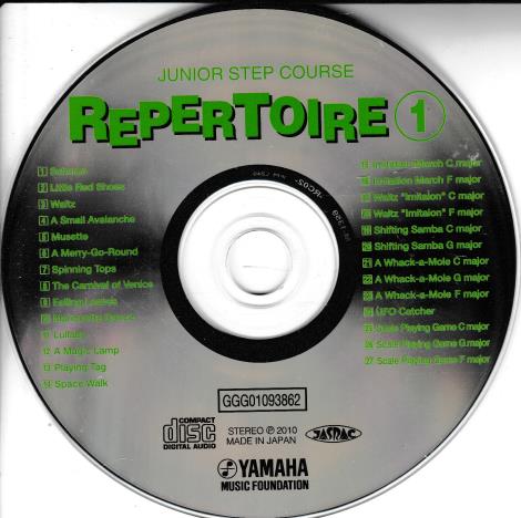 Yamaha Music School: Junior Extension Course: Repertoire 1 w/ No Artwork