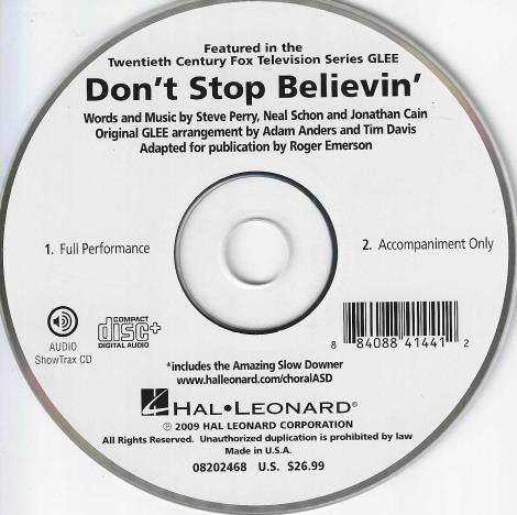 Don't Stop Believin' ShowTrax CD