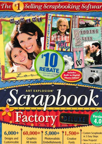 Art Explosion Scrapbook Factory 4.0 Deluxe w/ Manual