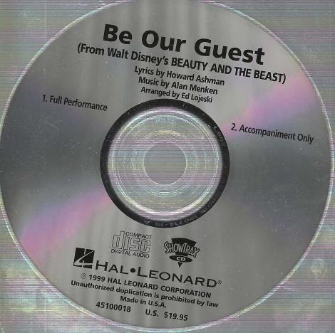 Be Our Guest ShowTrax CD