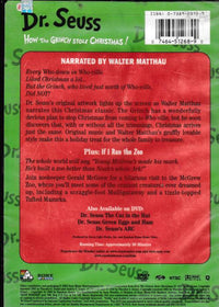 How The Grinch Stole Christmas: Narrated By Walter Matthau / If I Ran The Zoo