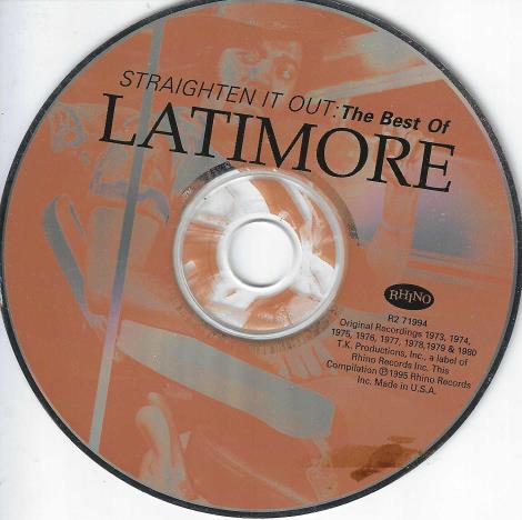 Latimore: Straighten It Out: The Best Of Latimore w/ No Artwork