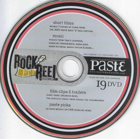 Paste Rock N Reel Festival: DVD Sampler Vol. 19 w/ No Artwork