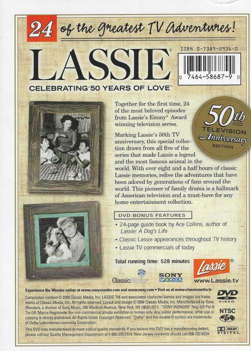Lassie 50th Television Anniversary Collection 3 Disc Set – Neverdiemedia