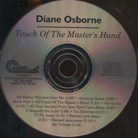 Diane Osborne: Touch Of The Masters Hand w/ No Artwork