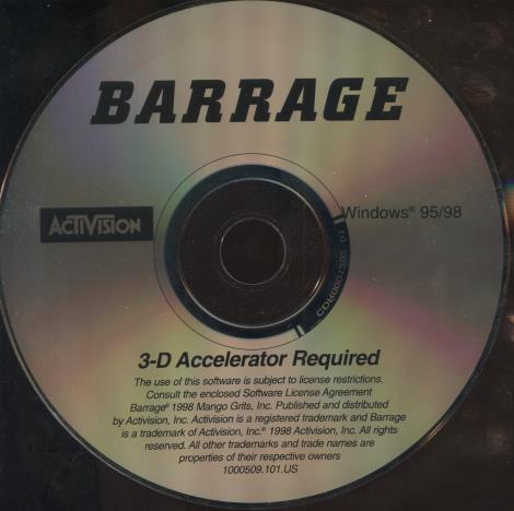 Barrage Soundtrack w/ No Artwork