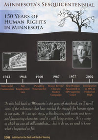 Minnesota's Sesquicentennial: 150 Years Of Human Rights In Minnesota