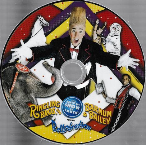 Ringling Bros. And Barnum & Bailey Presents Bellobration Souvenir DVD w/ No Artwork