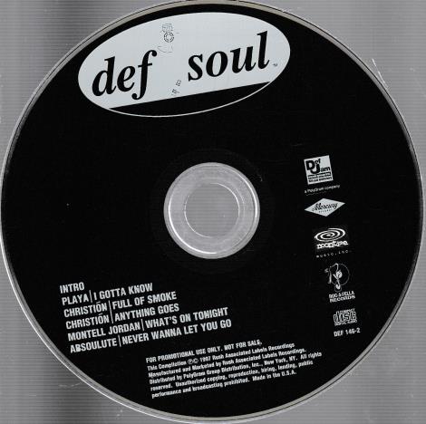 Def Soul Promo w/ No Artwork