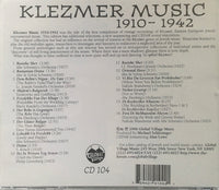 Klezmer Music: 1910 - 1942