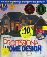 Punch Professional Home Design Suite w/ Guide